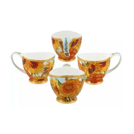 Filiżanka Big Vanessa Carmani 350ml ze spodkiem - V. van Gogh, Słoneczniki - 3